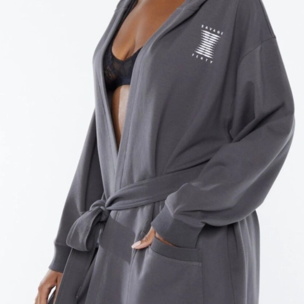 Savage X Fenty Charcoal Women's Robe